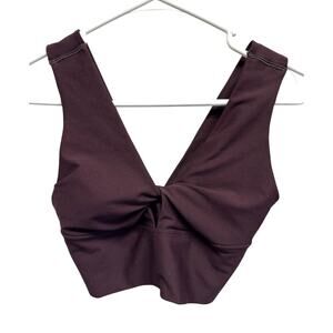 Old Navy Active Sports Bra Peek‎ a boo Twist Front Comfort XS Soft